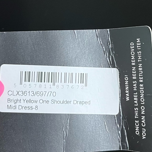 NWT pretty little thing one shoulder draped midi dress - Picture 2 of 6